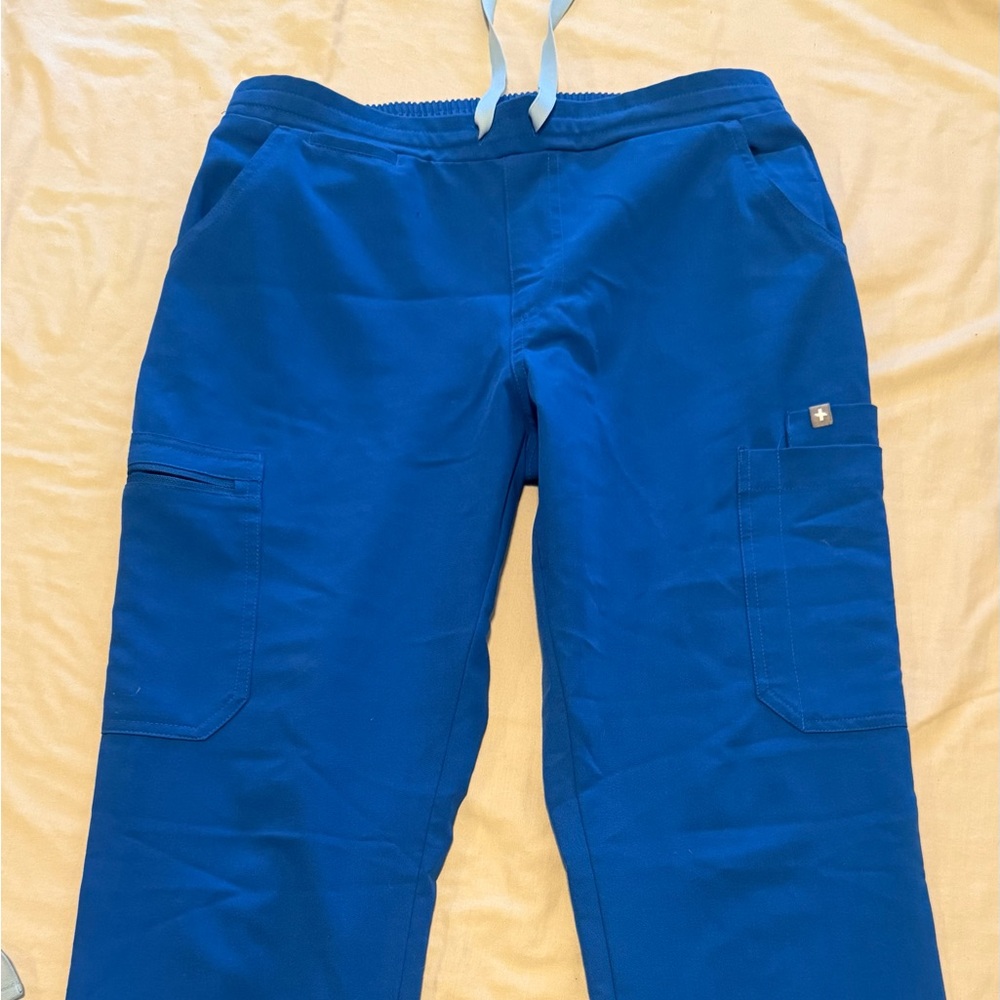 Figs blue scrub pants Kade straight leg